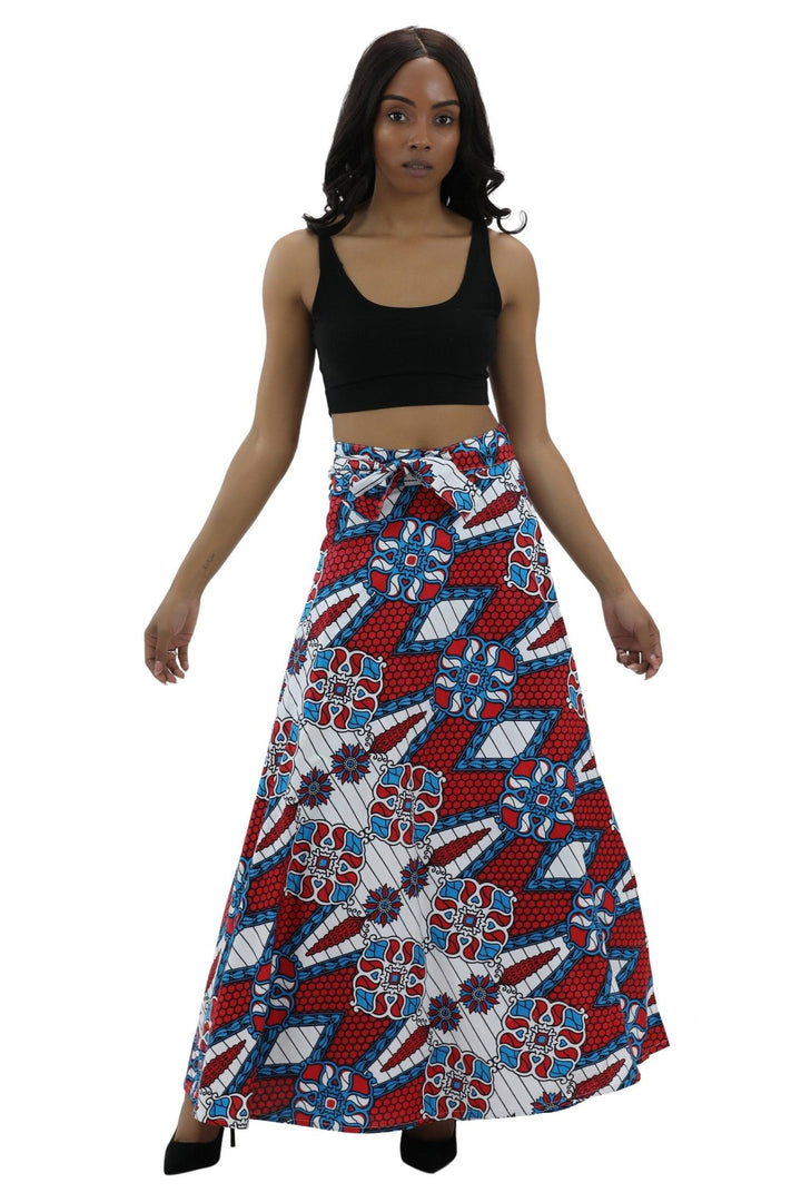 African Print Wrap Skirt 16318 - Advance Apparels Inc