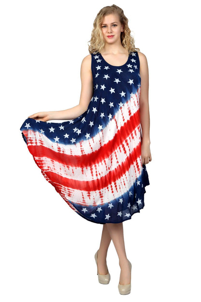 American Flag Inspired Dress 17144 - Advance Apparels Inc