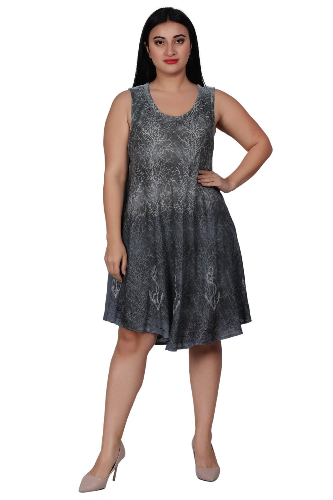 Anchor Block Print Double Dye Dress 362169R - Advance Apparels Inc