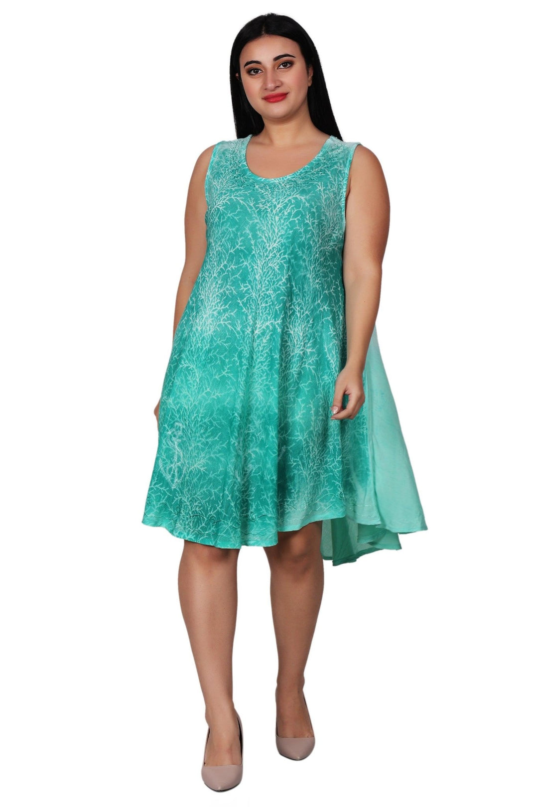 Anchor Block Print Double Dye Dress 362169R - Advance Apparels Inc