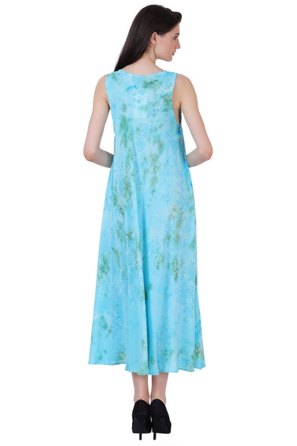 Ankle Length Tie Dye Dress w/ Pockets 522103 - Advance Apparels Inc