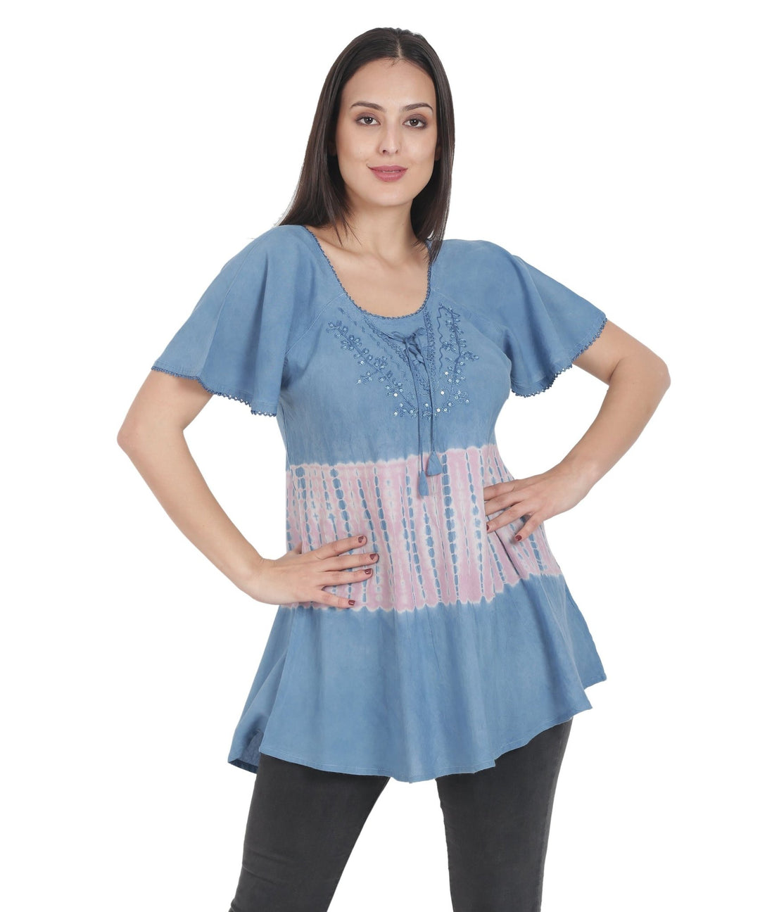 Arya Organic Tencel Blouse LTS2271 - Advance Apparels Inc