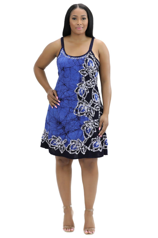 Batik Block Print Dress 54A-BATIK - Advance Apparels Inc