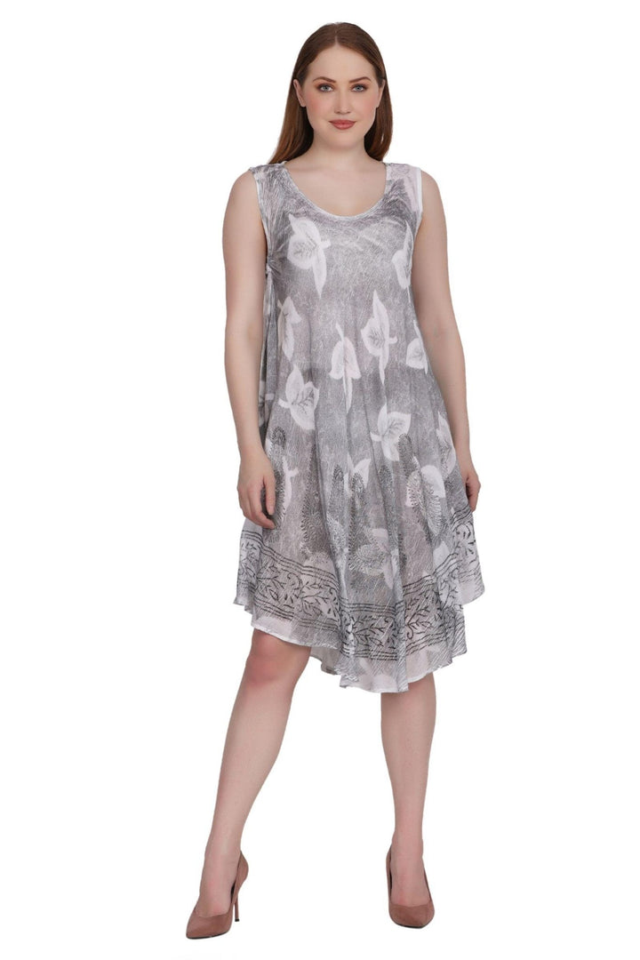 Batik Leaf Print Dress 422133 / 442133 - Advance Apparels Inc