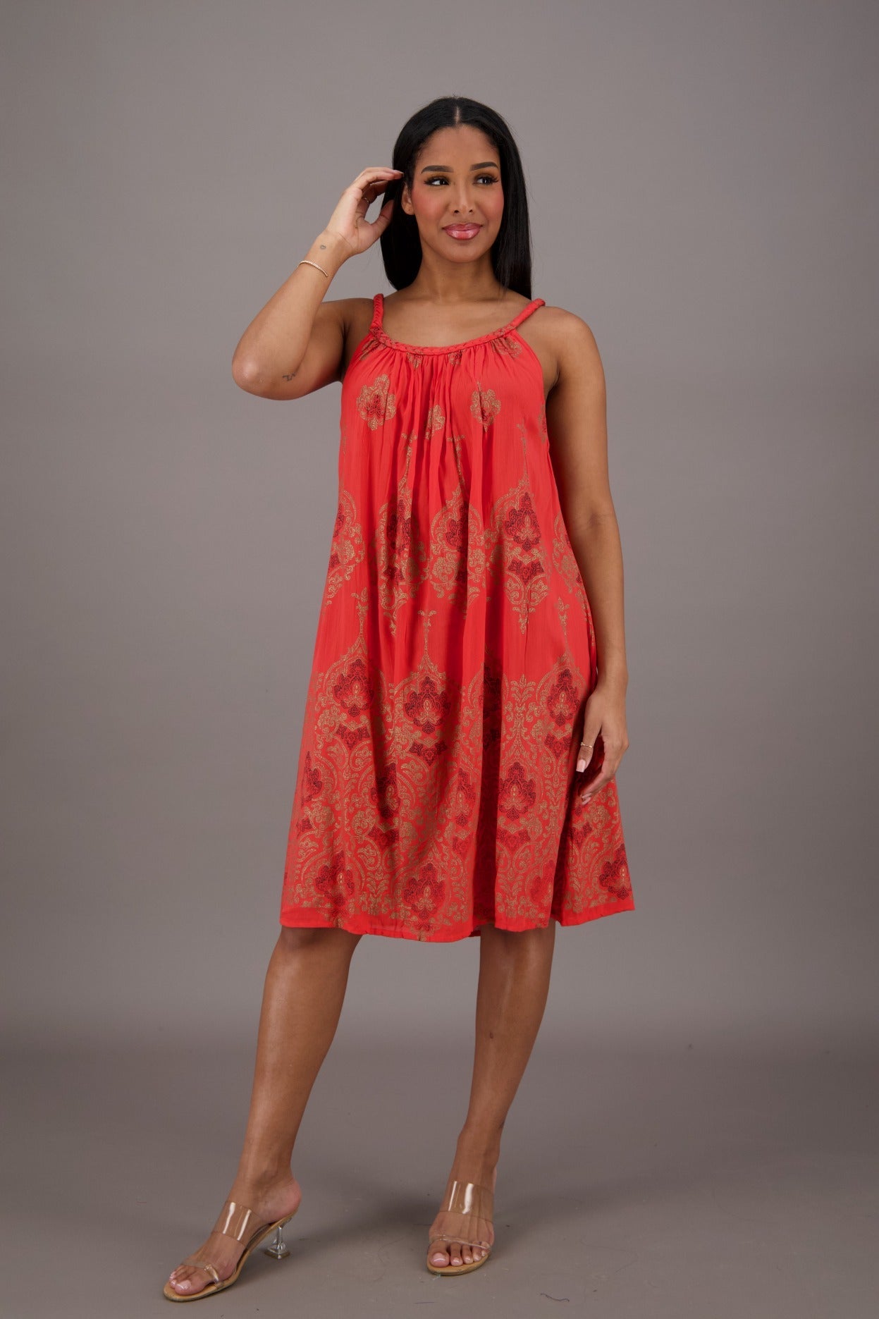 Boho Charm Sundress 24430 - Advance Apparels Inc