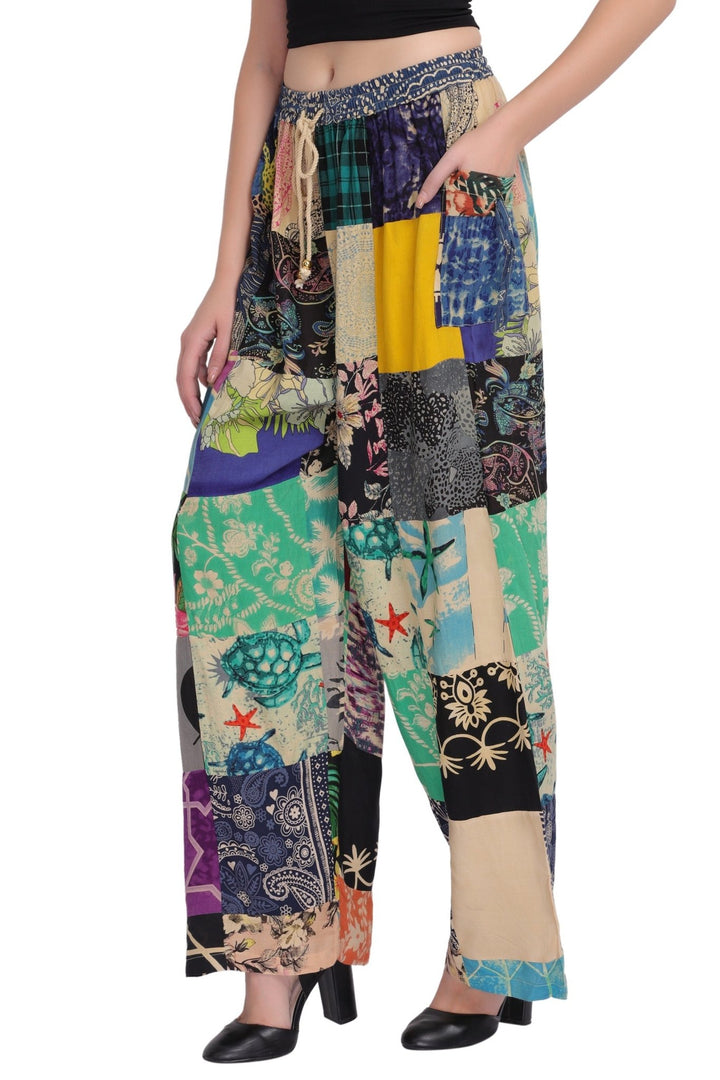 Boho Patchwork Pants PAT-3257 - Advance Apparels Inc