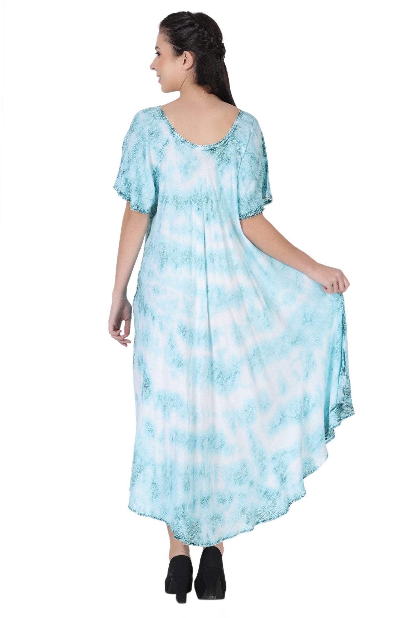 Cap Sleeve Tie Dye House Dress 522146SLV - Advance Apparels Inc