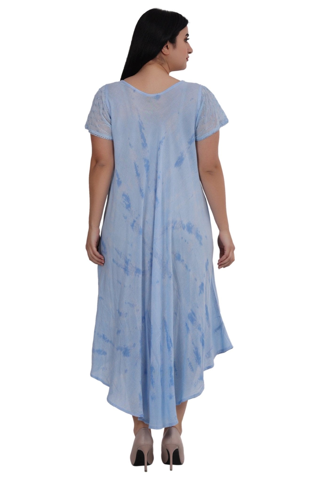 Cap Sleeve Tie Dye House Dress 522186SLV - Advance Apparels Inc