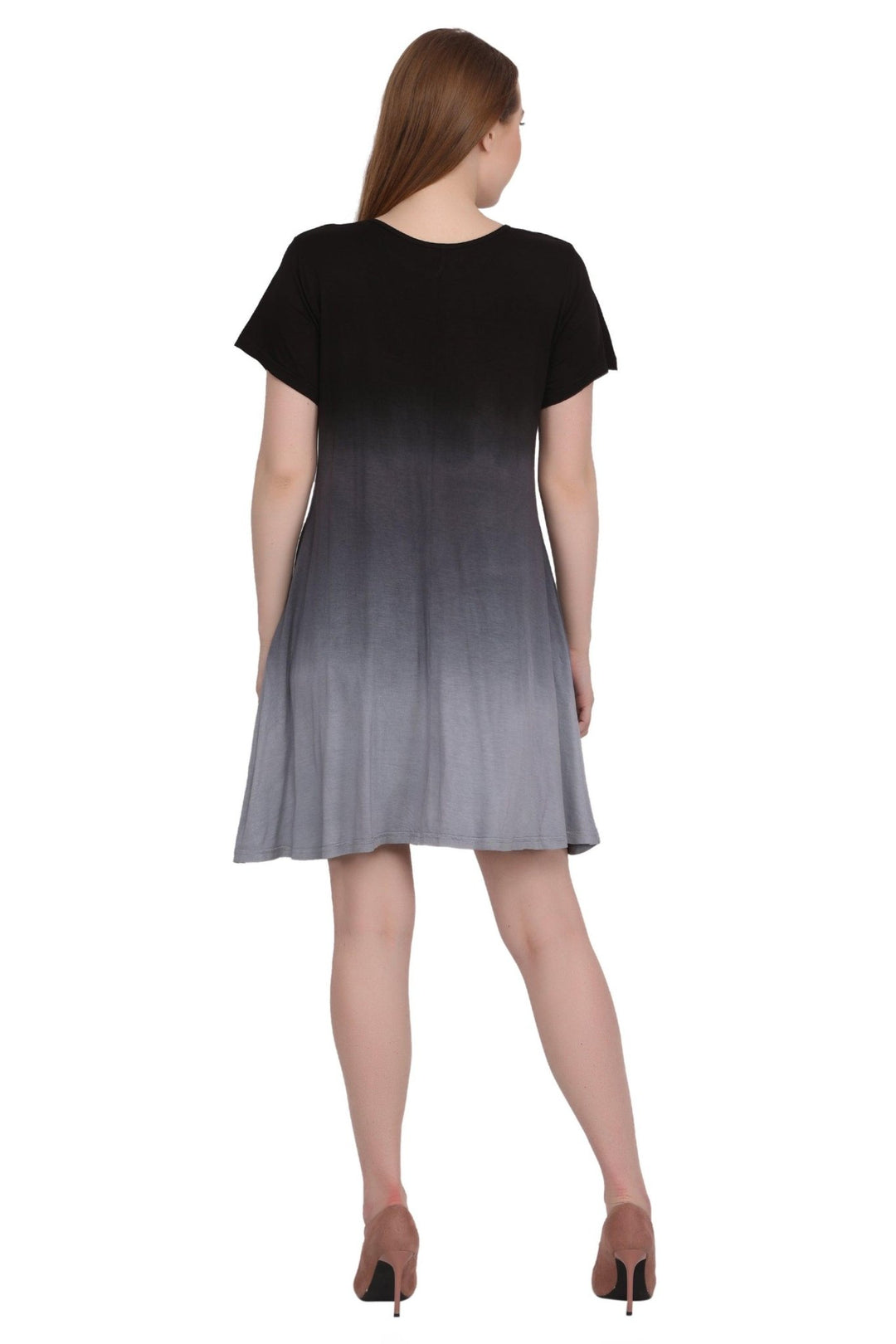 Cap Sleeve Tie Dye Ombre Dress 21460 - Advance Apparels Inc