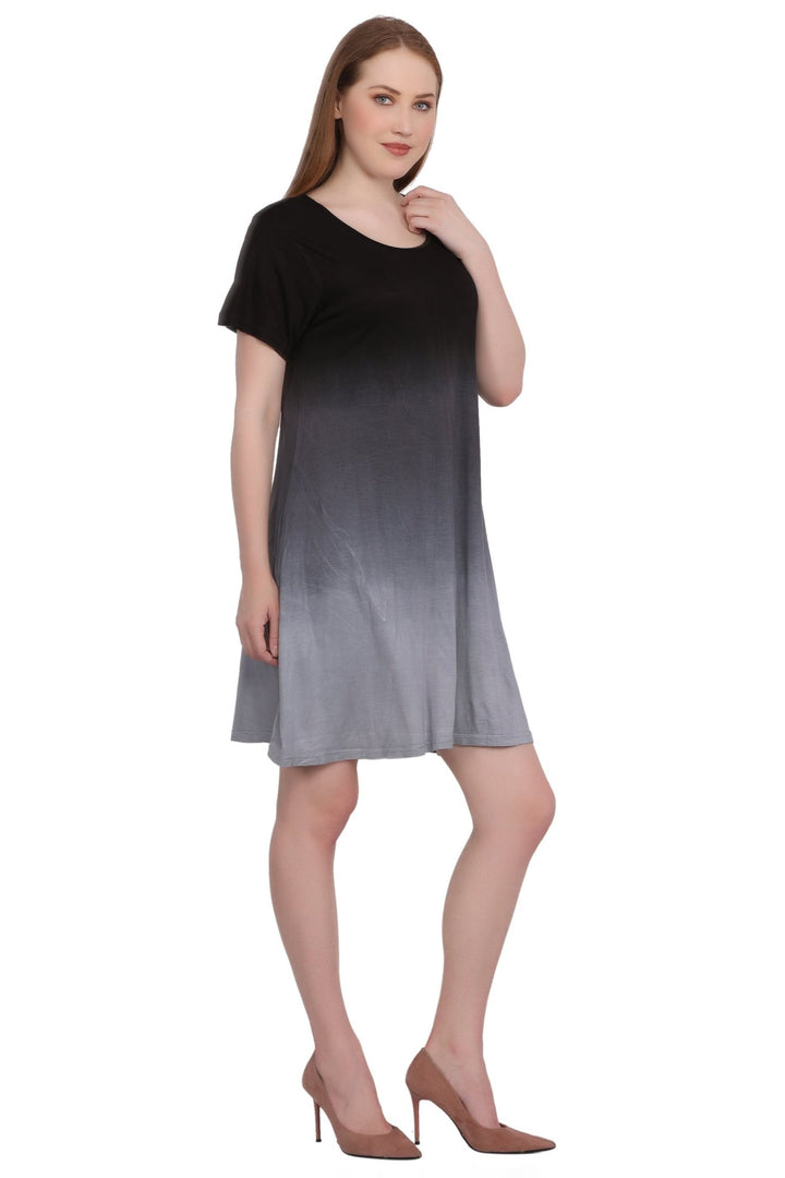 Cap Sleeve Tie Dye Ombre Dress 21460 - Advance Apparels Inc