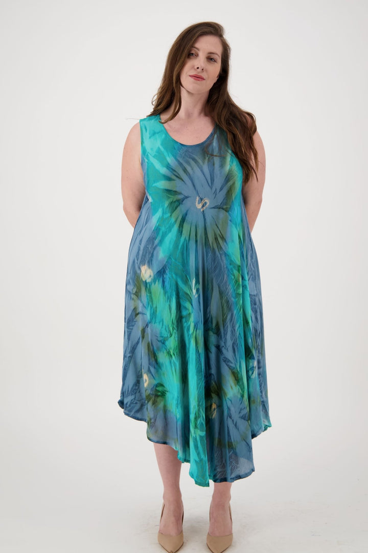 Classic Tie Dye Beach Dress 13800 - Advance Apparels Inc