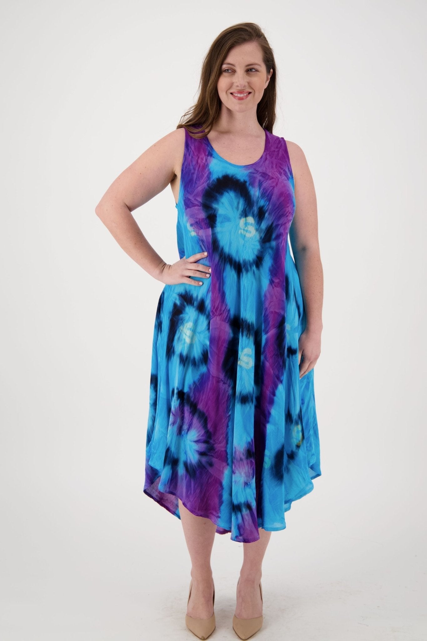 Classic Tie Dye Beach Dress 13800 - Advance Apparels Inc