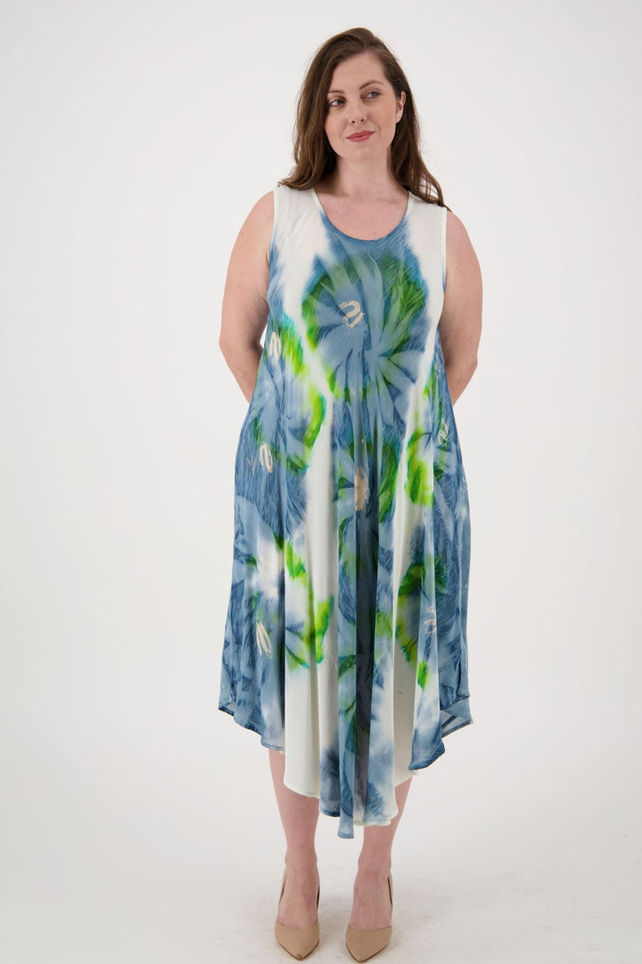 Classic Tie Dye Beach Dress 13800 - Advance Apparels Inc