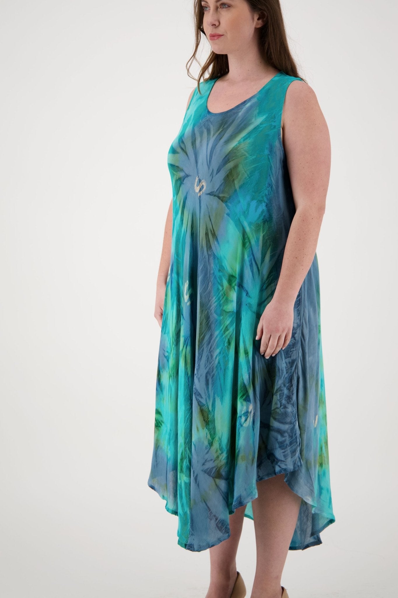 Classic Tie Dye Beach Dress 13800 - Advance Apparels Inc