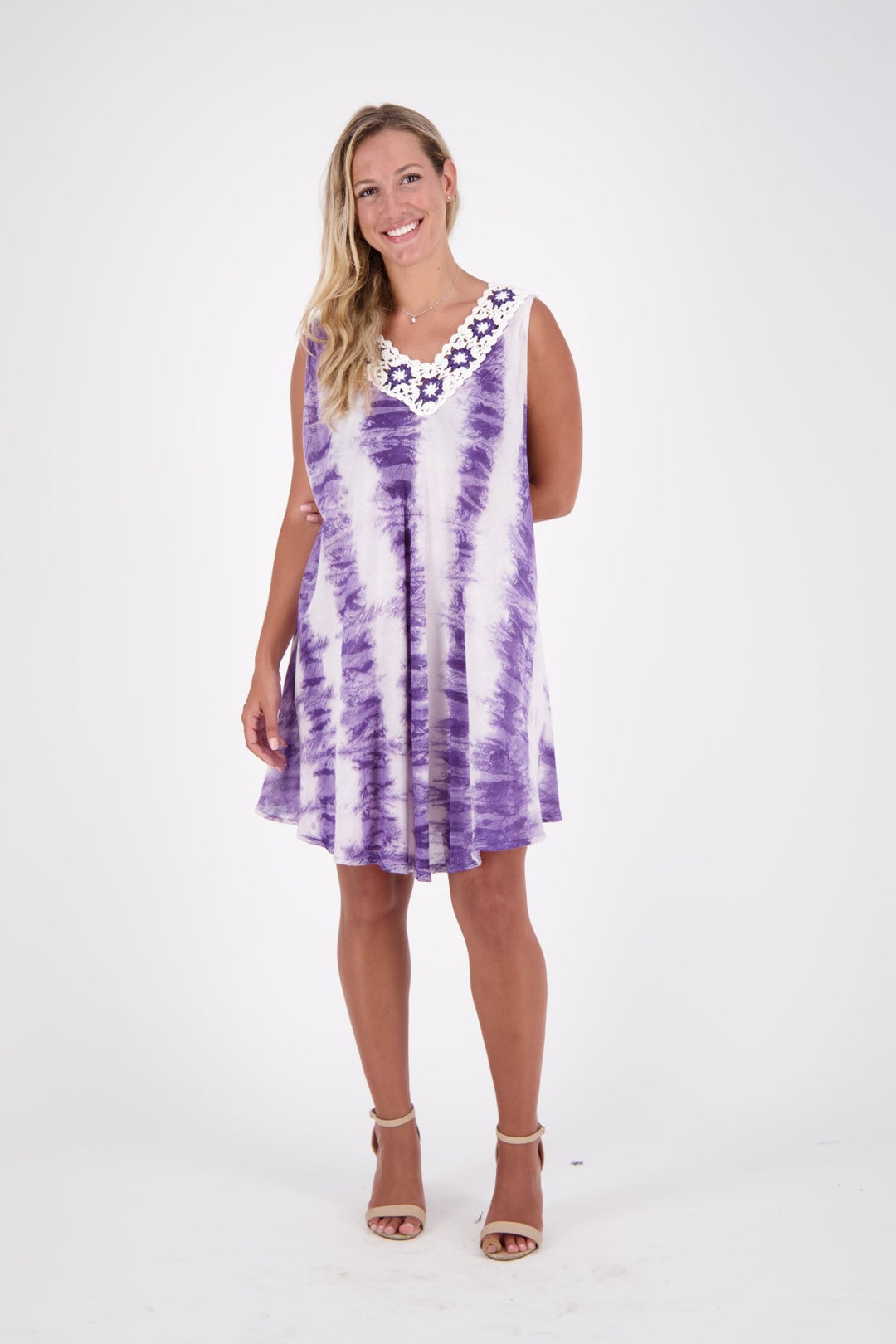 Crochet Tie Dye Dress 362205-CN - Advance Apparels Inc