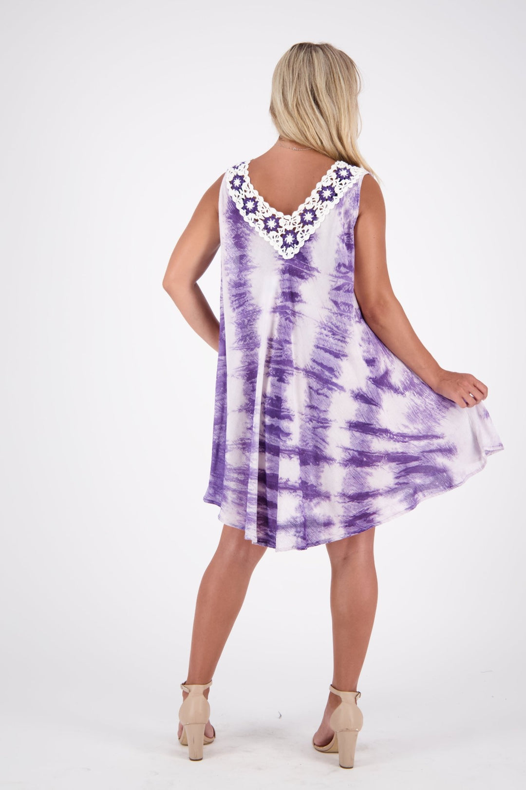 Crochet Tie Dye Dress 362205-CN - Advance Apparels Inc