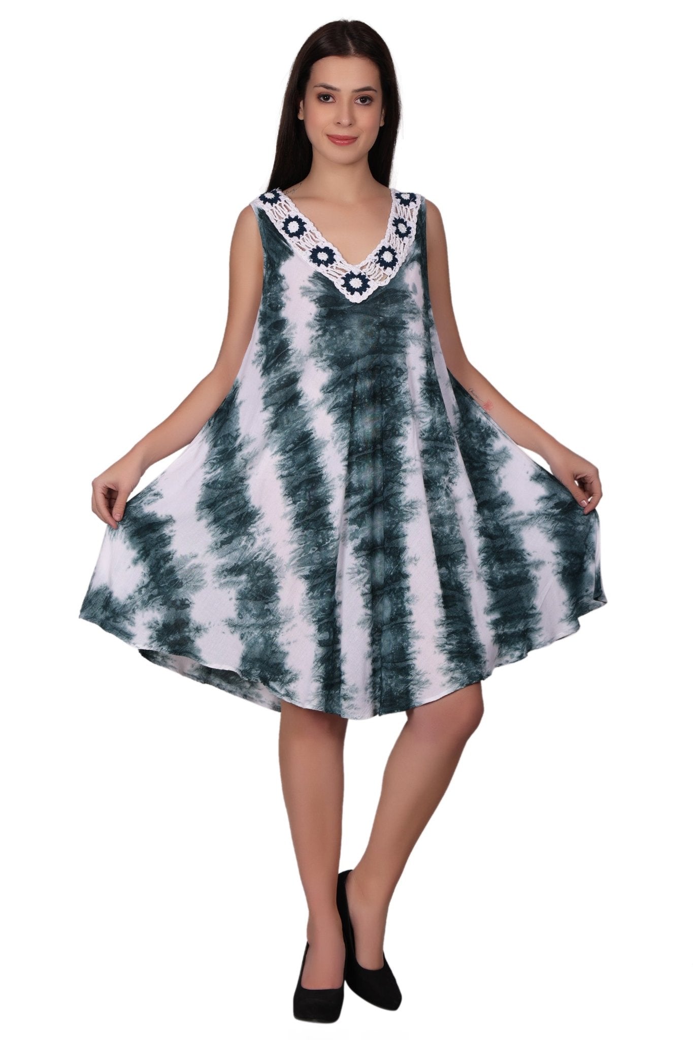 Crochet Tie Dye Dress 362205-CN - Advance Apparels Inc