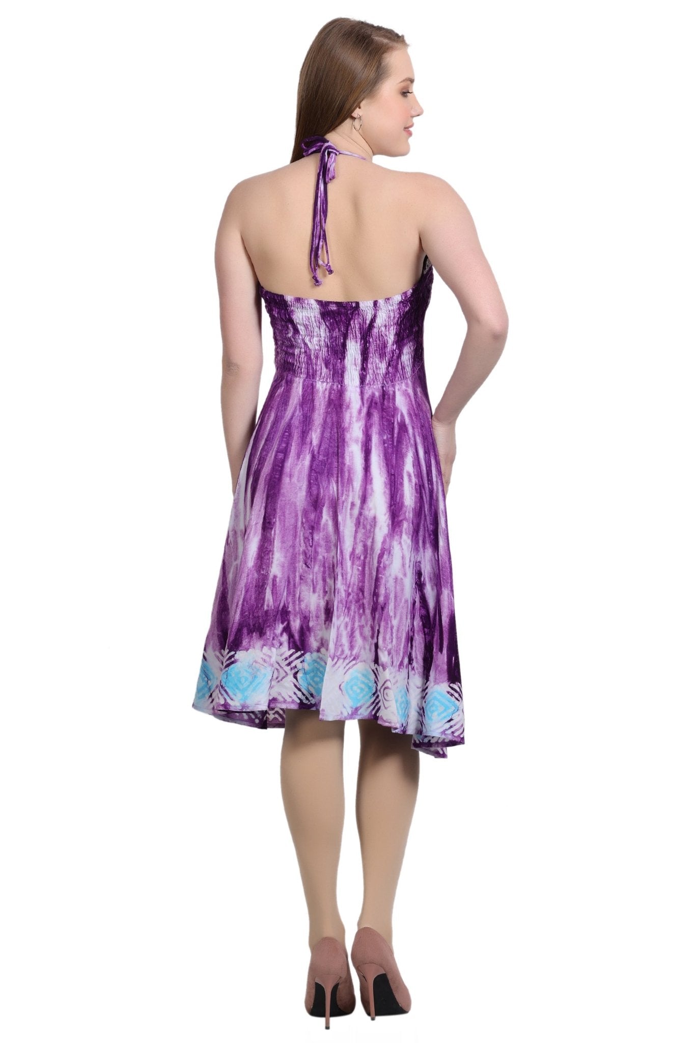 Crochet Top Tie Dye Dress CD-21562 - Advance Apparels Inc