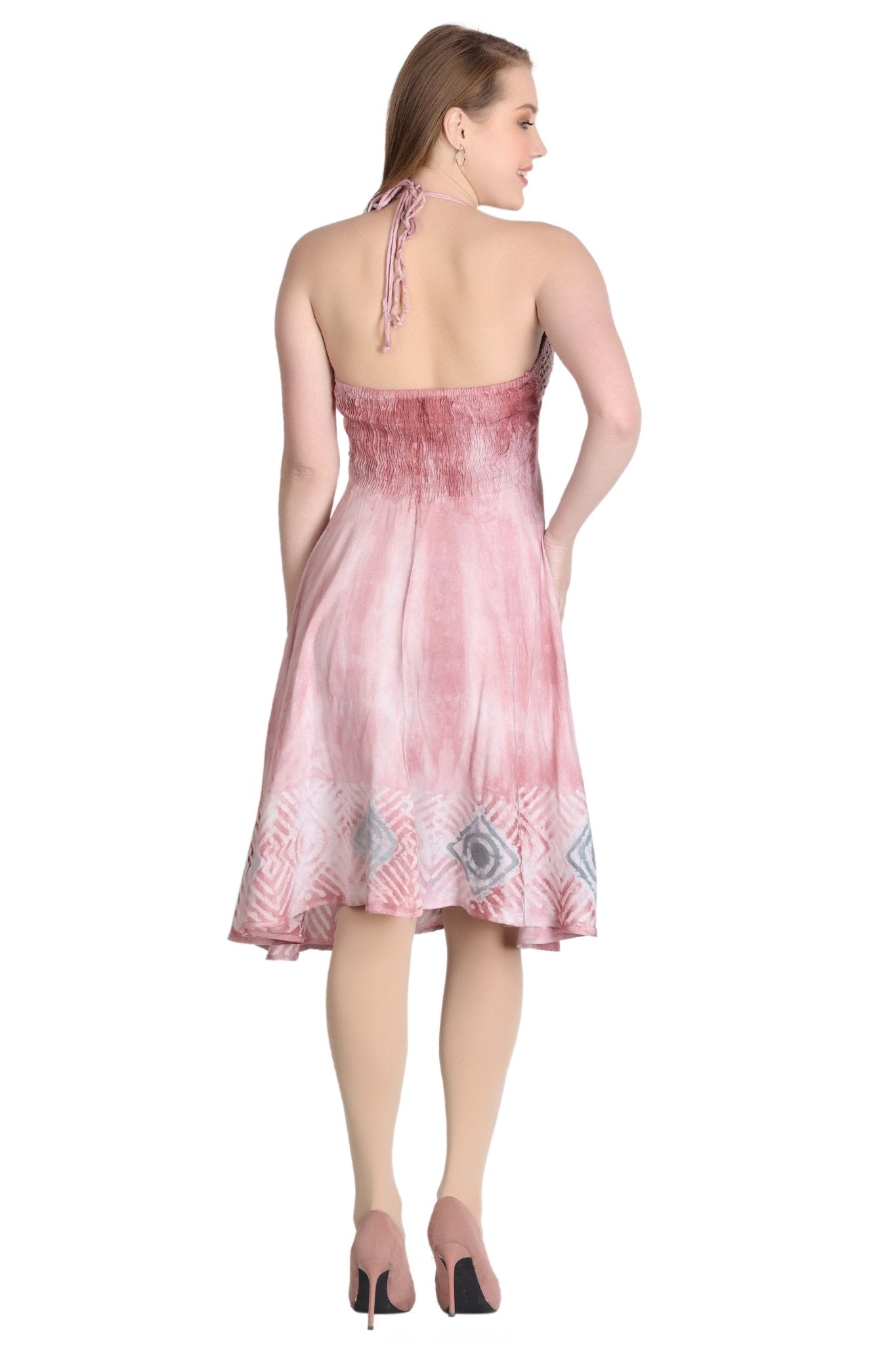 Crochet Top Tie Dye Dress CD-21562 - Advance Apparels Inc