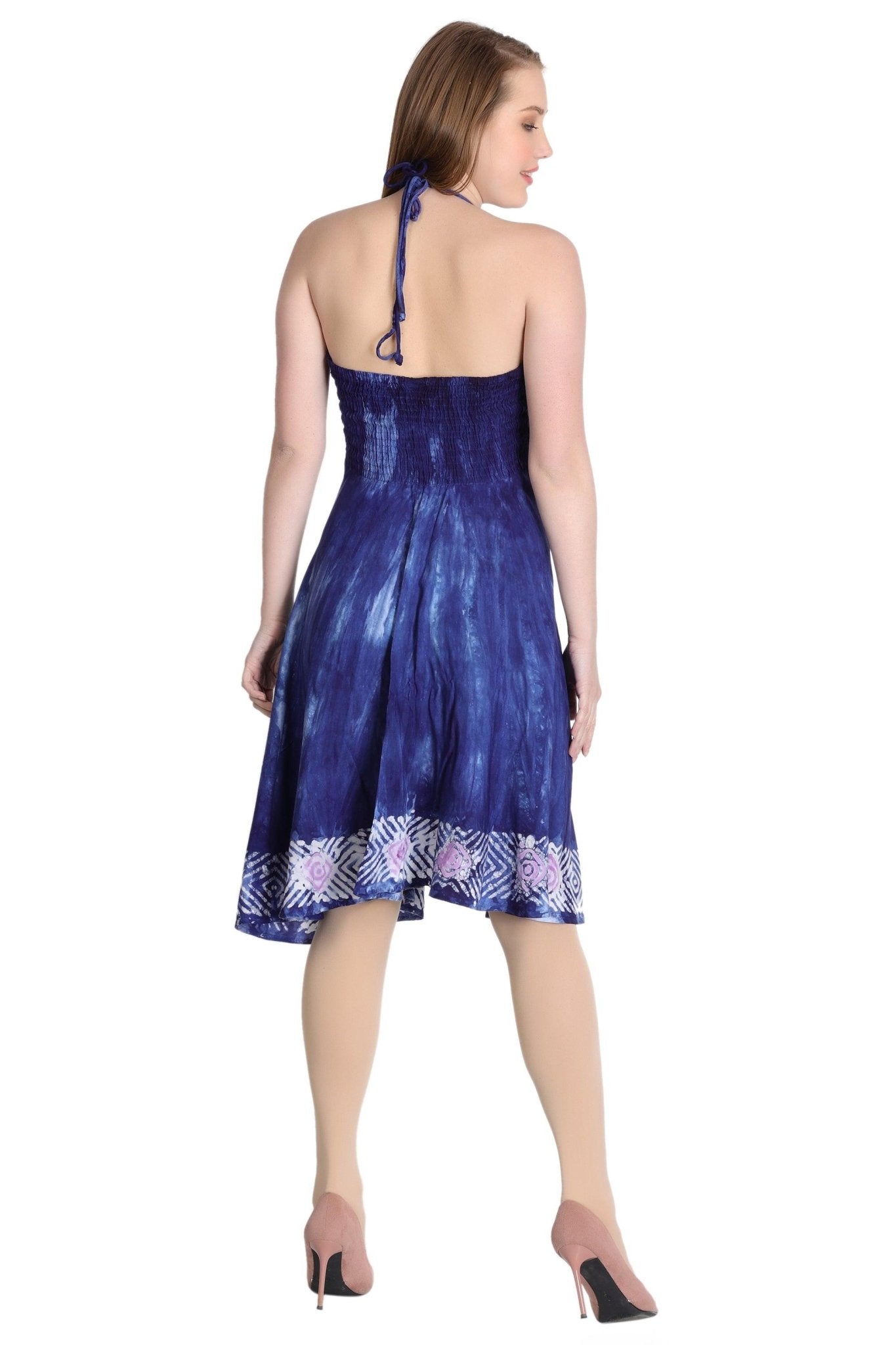 Crochet Top Tie Dye Dress CD-21562 - Advance Apparels Inc