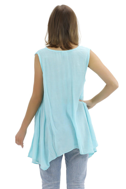 Double Front Pocket Pastel Tank Top 11773 - Advance Apparels Inc