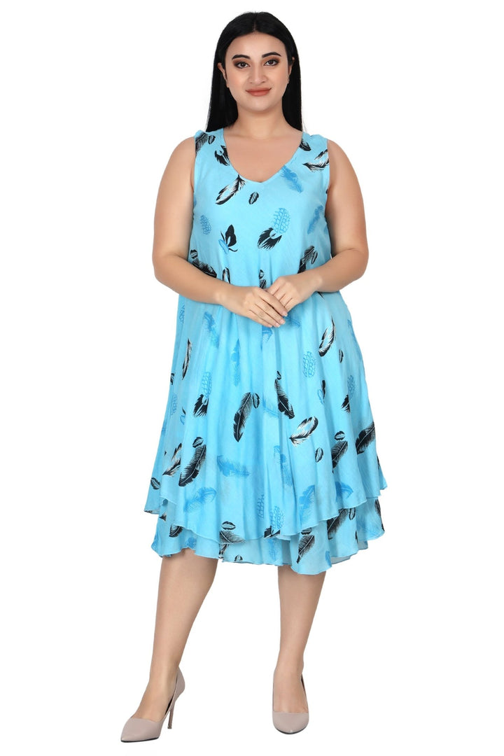 Double Layer Beach Dress 442220 - Advance Apparels Inc