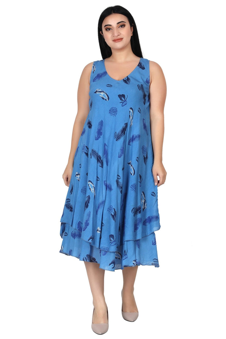 Double Layer Beach Dress 442220 - Advance Apparels Inc