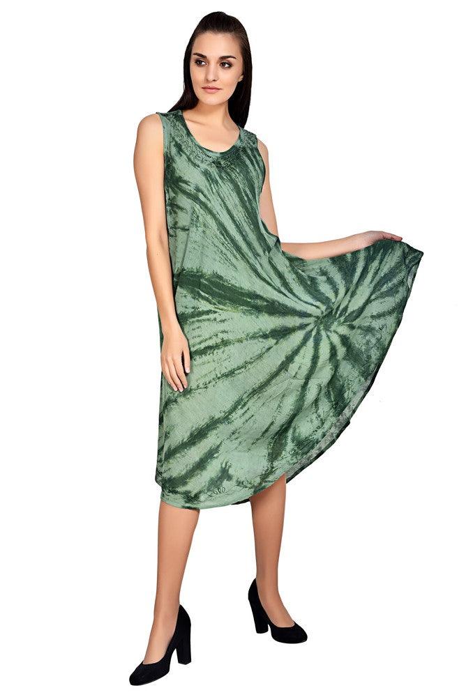 Ebb Tide Sleeveless Tie Dye Umbrella Dress 19305/20305 - Advance Apparels Inc