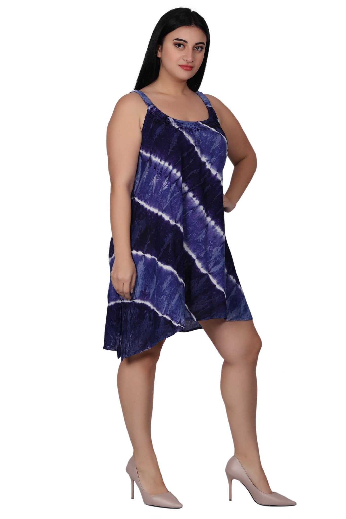 Elastic Strap Tie Dye Dress 362214EN - Advance Apparels Inc