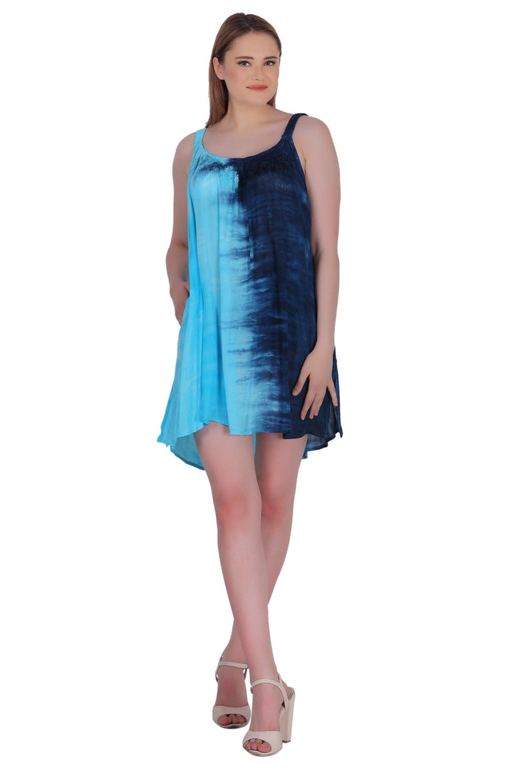 Elastic Strap Tie Dye Dress 362215EN - Advance Apparels Inc