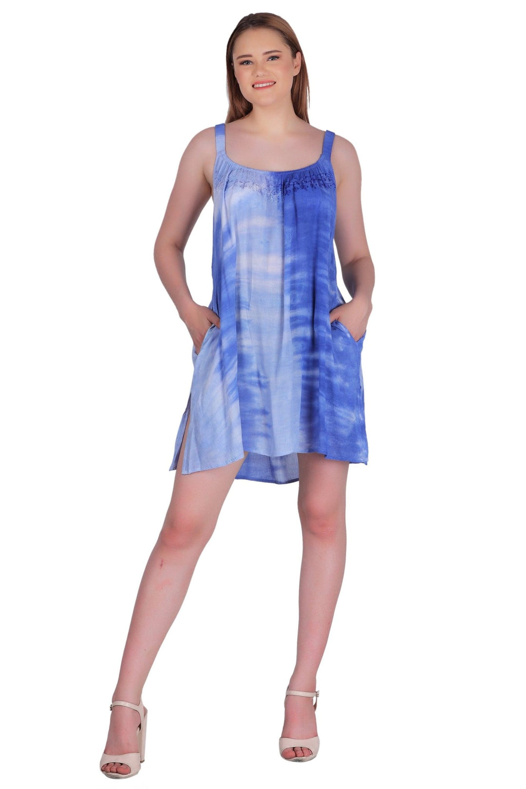 Elastic Strap Tie Dye Dress 362215EN - Advance Apparels Inc