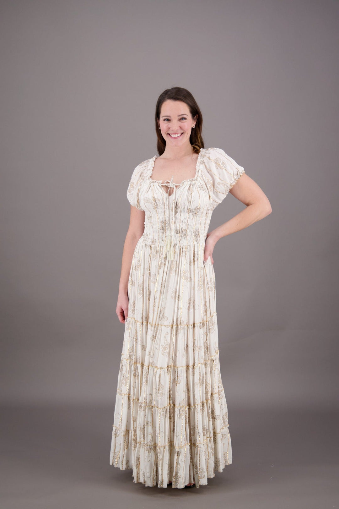 Emile Sleeved Boho Dress 24912 - Advance Apparels Inc