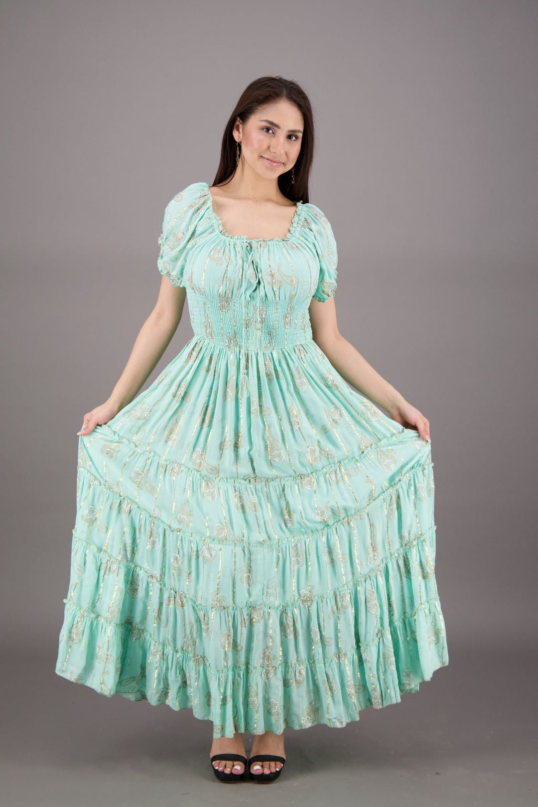 Emile Sleeved Boho Dress 24912 - Advance Apparels Inc