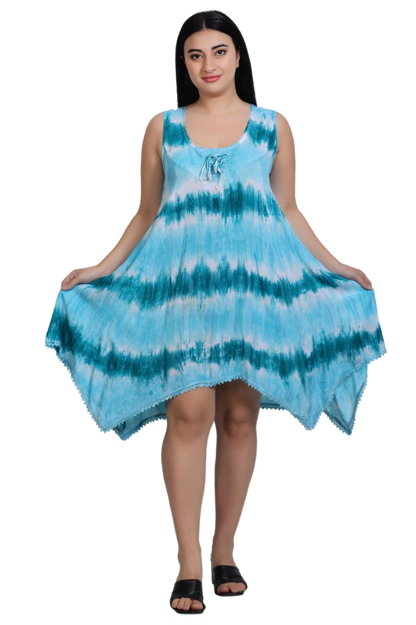 Fairytale Bottom Tie Dye Dress 422188-FTD - Advance Apparels Inc