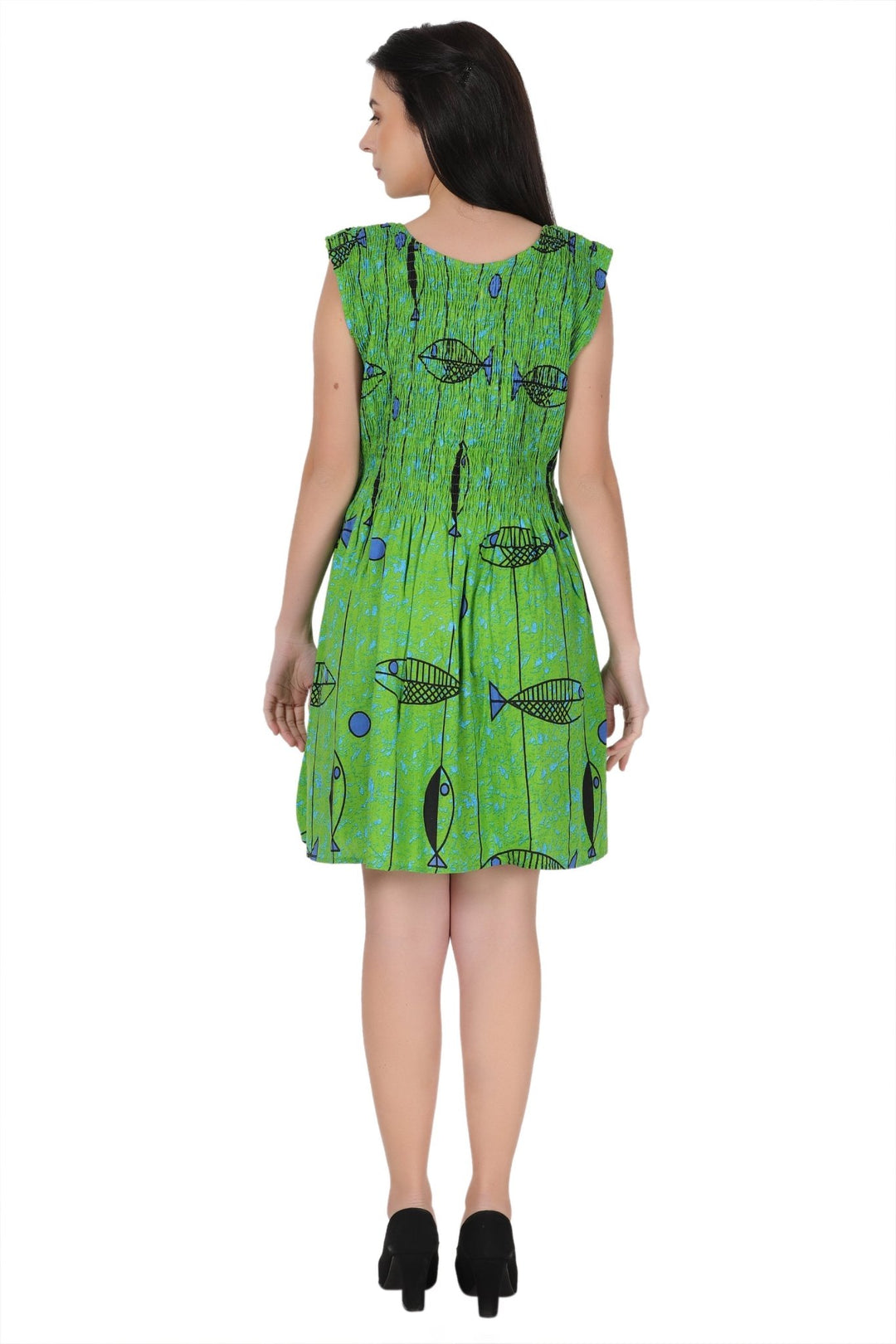 Fish Print Tube Dress 362212 - Advance Apparels Inc