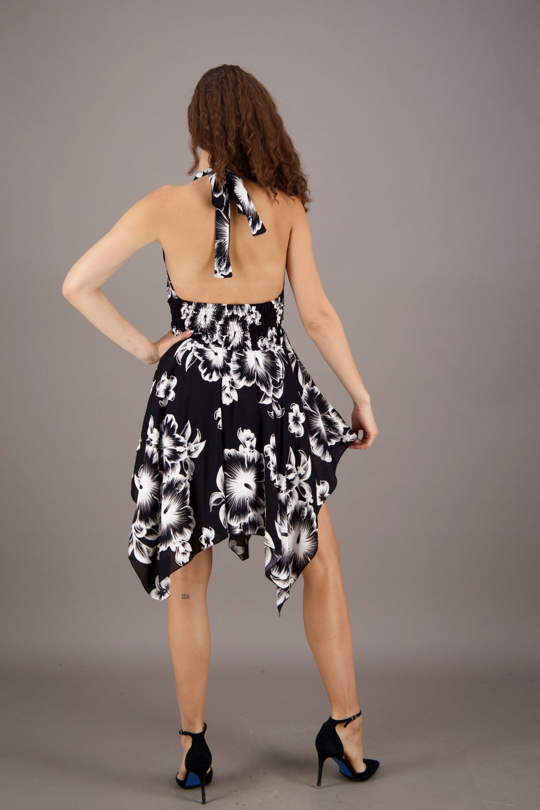 Floral Halter Top Dress TH-2032 - Advance Apparels Inc