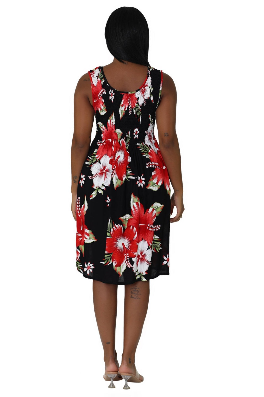 Floral Print Bali Inspired House Dress TH2094 - Advance Apparels Inc