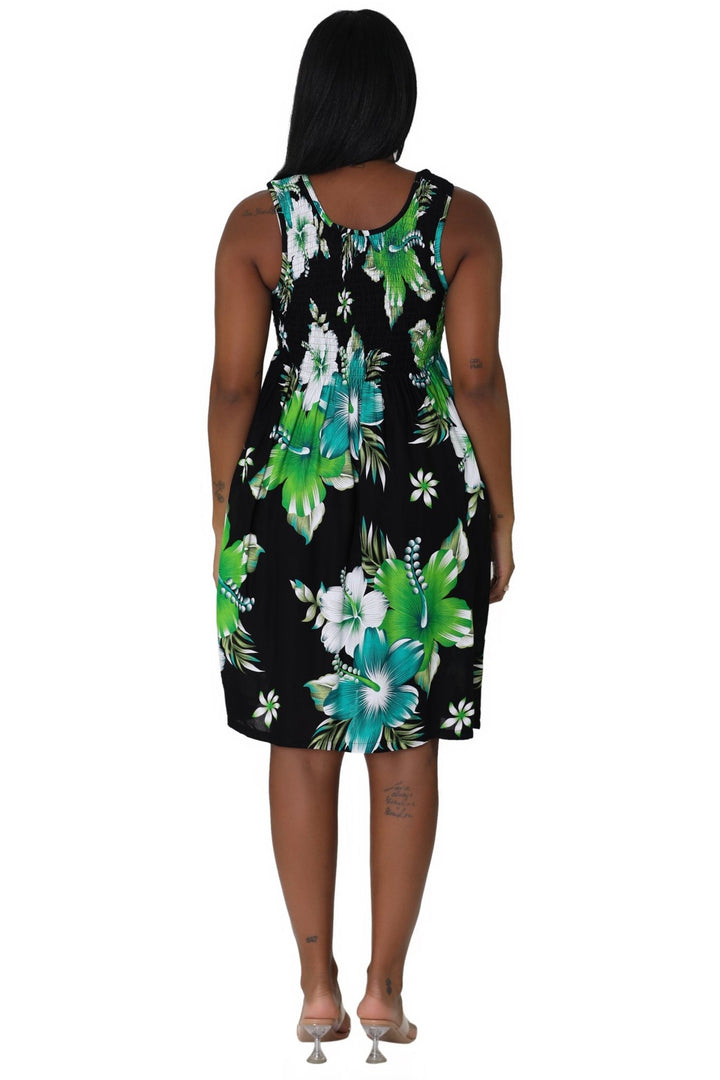 Floral Print Bali Inspired House Dress TH2094 - Advance Apparels Inc