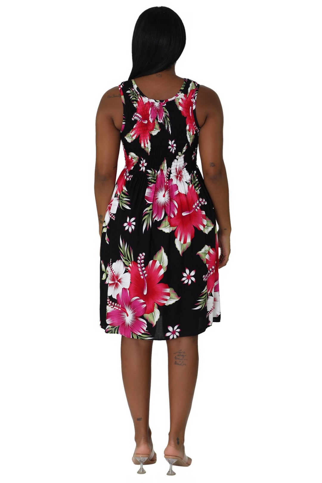 Floral Print Bali Inspired House Dress TH2094 - Advance Apparels Inc