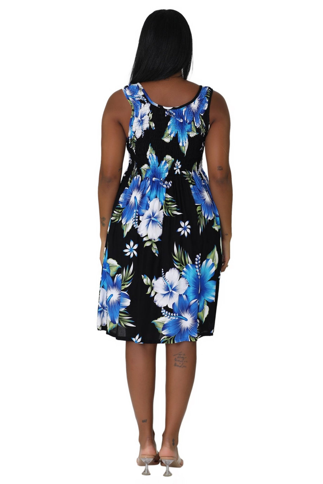 Floral Print Bali Inspired House Dress TH2094 - Advance Apparels Inc