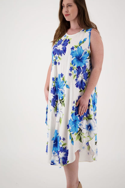 Floral Print Beach Dress One Size Fits Most TH-2501 - Advance Apparels Inc