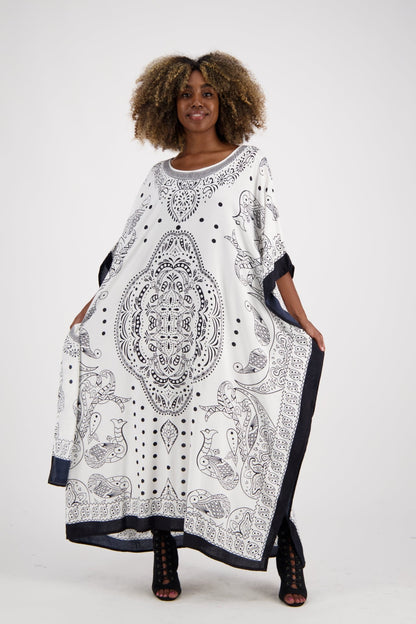 Geometric Print Kaftan KAF-1040 - Advance Apparels Inc