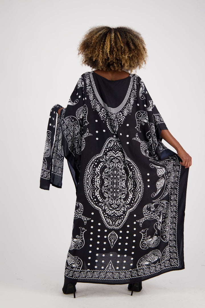 Geometric Print Kaftan KAF-1040 - Advance Apparels Inc