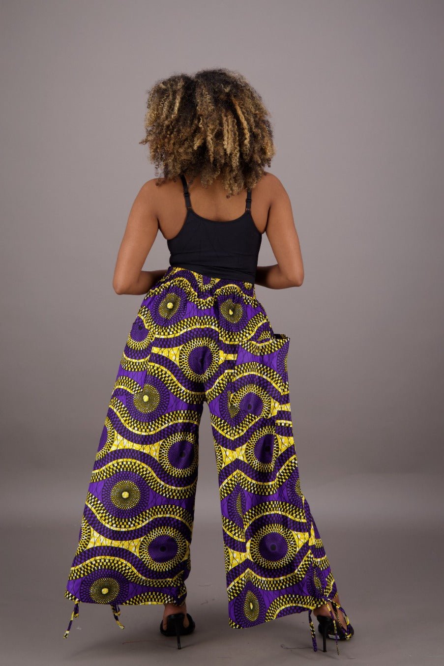 Golden Purple Essence Palazzo Pants P092-256 - Advance Apparels Inc