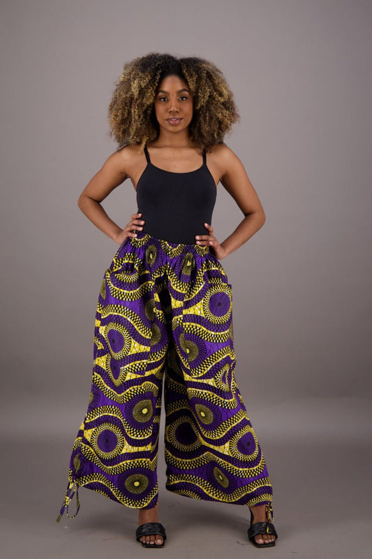 Golden Purple Essence Palazzo Pants P092-256 - Advance Apparels Inc