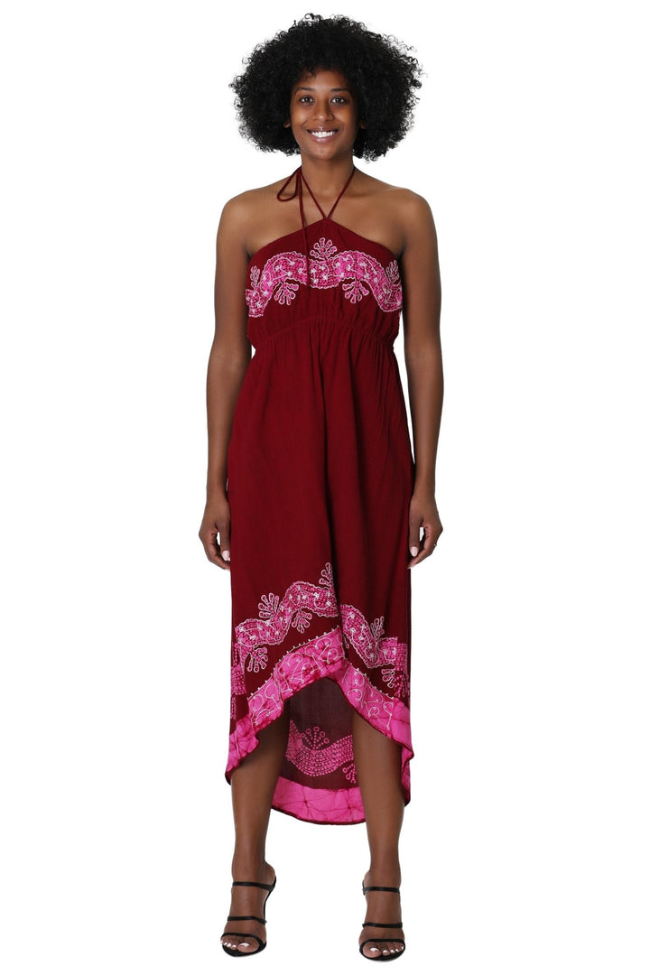 Halter Batik Dye Dress 1303 Batik - Advance Apparels Inc