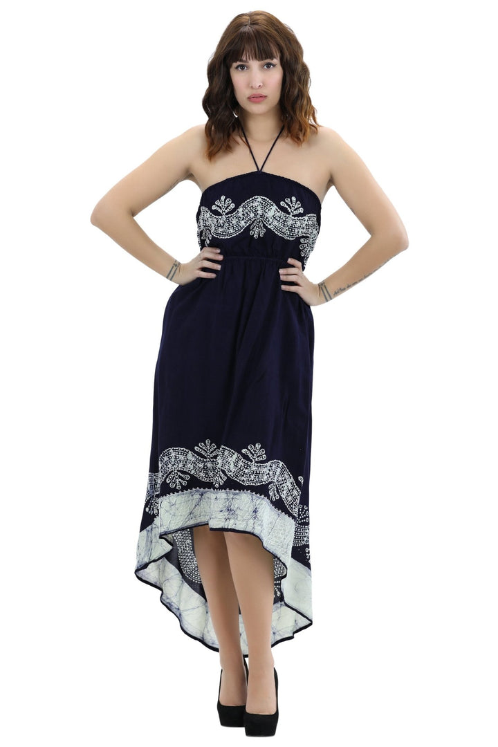 Halter Batik Dye Dress 1303 Batik - Advance Apparels Inc