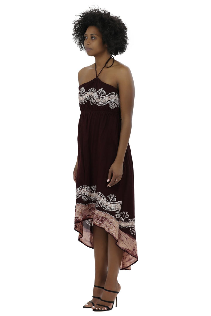 Halter Batik Dye Dress 1303 Batik - Advance Apparels Inc
