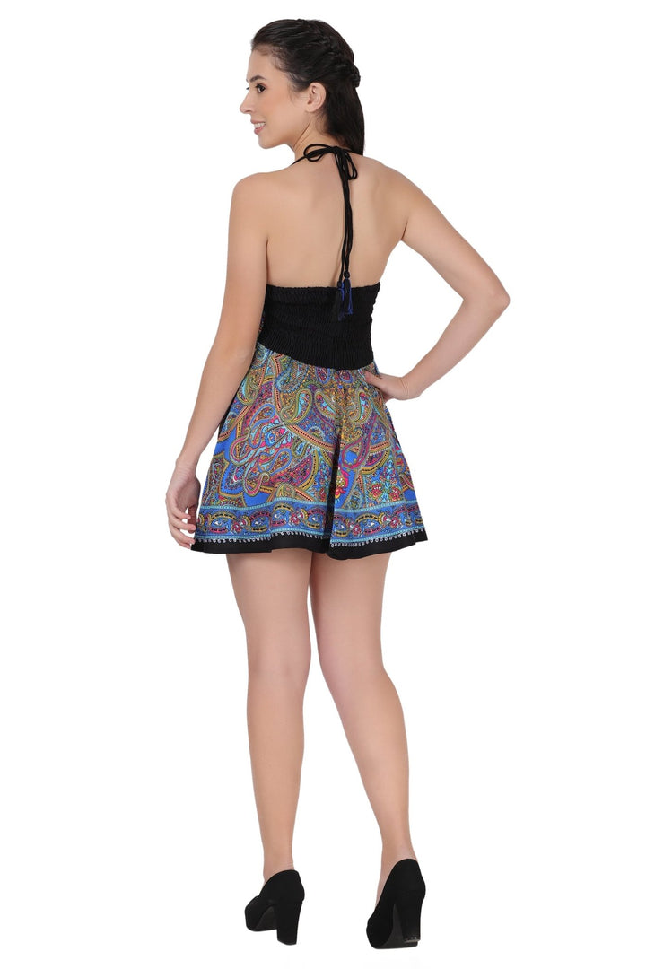 Halter Top Elastic Back Batik Dress PD-9727 - Advance Apparels Inc