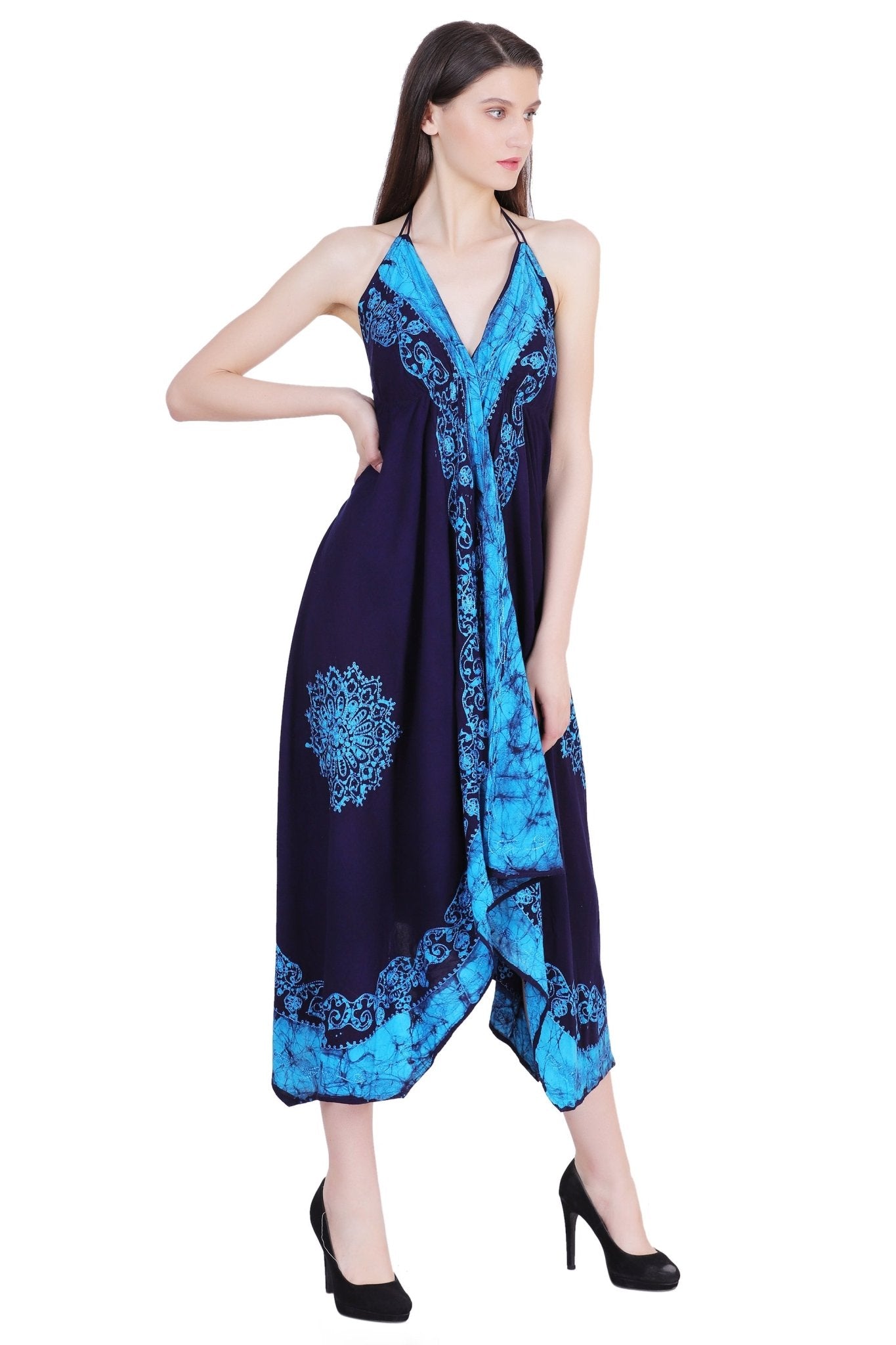 Halter Top Scarf Dress 1457 - Advance Apparels Inc